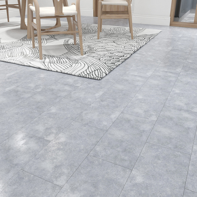 5mm SPC Plastic Flooring with Gorgeous Marble Carpet Design and ISO9001 Certification