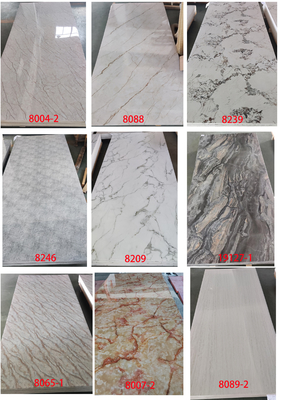 1200x2400 High Glossy 2.8mm UV Marble Plastic Sheet PVC Wall Panel Marble Sheet Thickness