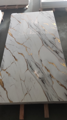 Interior Stonelook Matt Marble Look Surface Wall Panel for Damp-Proof Eco Hotel Corridors