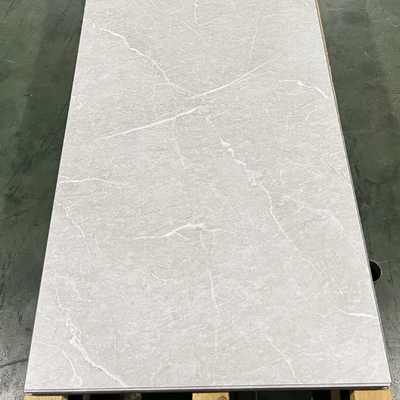 Long Side Click and Glue Installation PVC Cladding for Seamless Wave Slat Texture