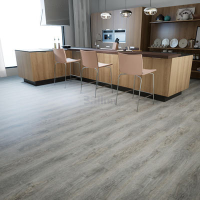 Waterproof Click Lock Vinyl Plank Commercial Grade SPC Flooring with Wood Grain Finish