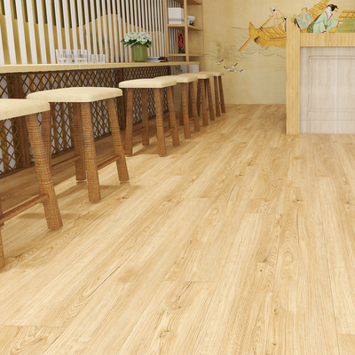 SPC Click Flooring 4mm 5mm Free Sample 7''x48'' B1 Fireproof Wood Veneer Luxury Plank
