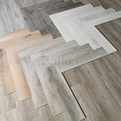 Indoor Unilin Click System Herringbone SPC Flooring Stone Plastic Composite Rigid Core Waterproof Flooring