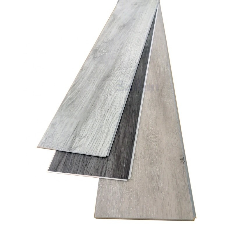 Waterproof PVC Piso Vinyl Plank Flooring with Wood Grain Design and Customized Design